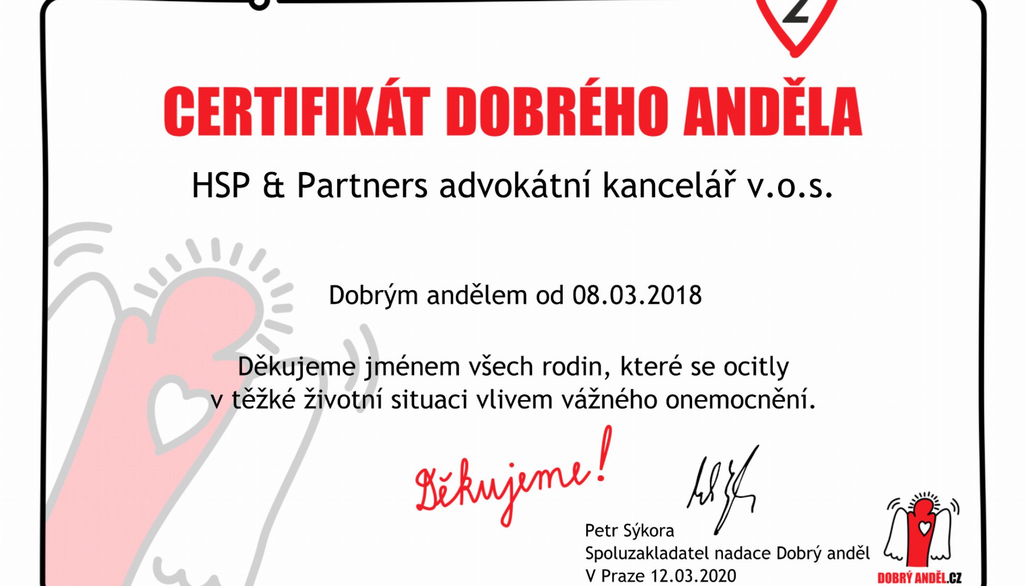 Už dva roky patříme mezi "Dobré anděly"
