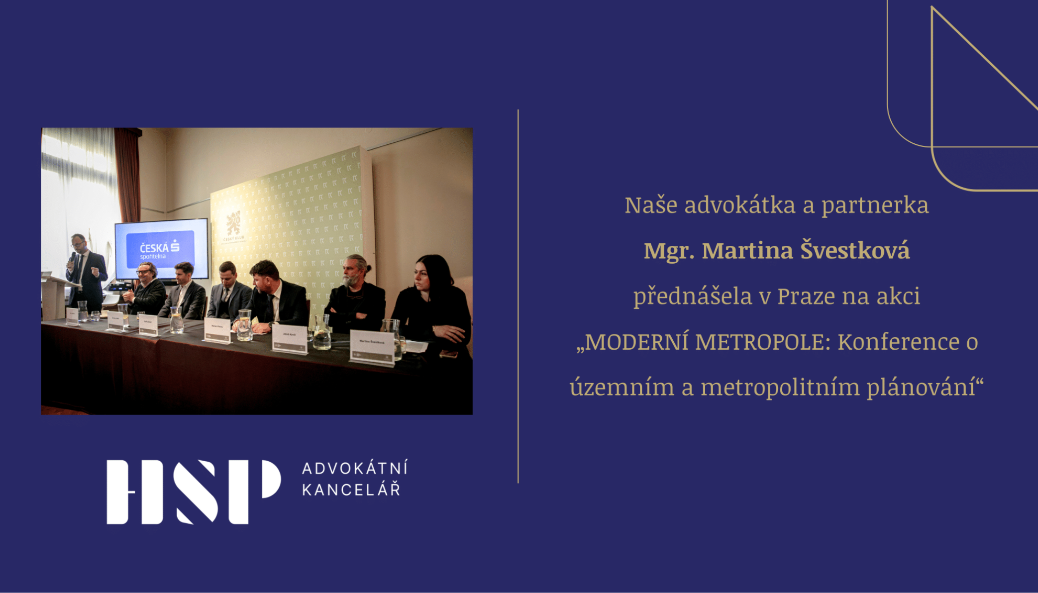 Budoucnost urbanismu: HSP na Konferenci o územním a metropolitním plánování