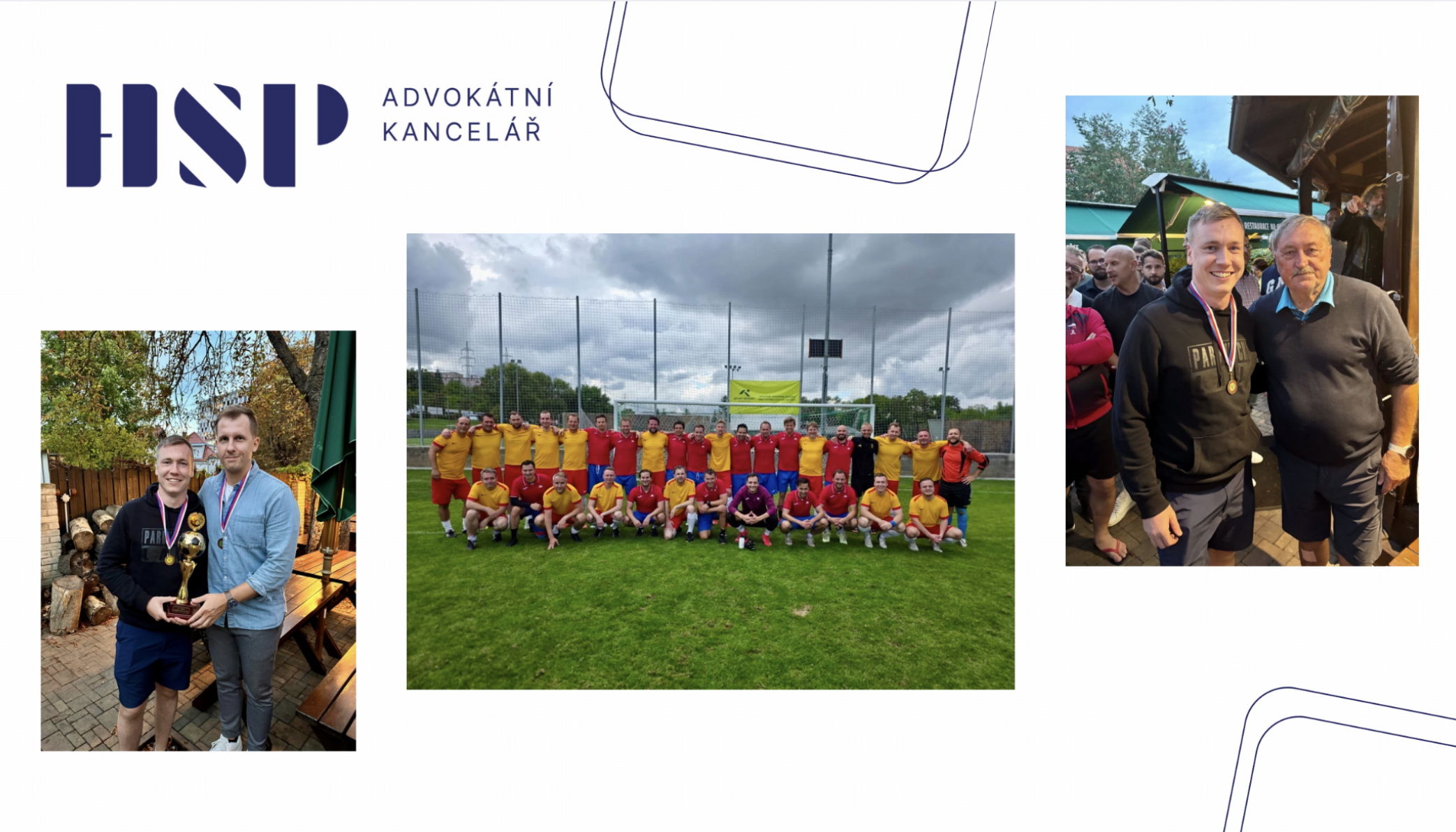 Úspěch týmu pražské pobočky HSP & Partners na fotbalovém turnaji ČAK