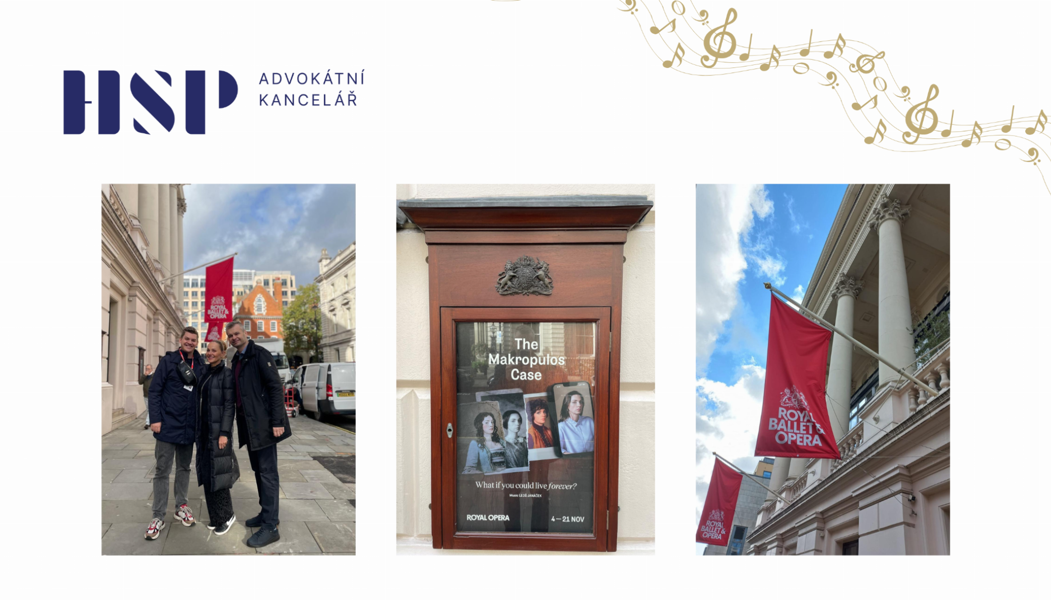 HSP & Partners na premiéře Janáčkovy opery v Královské opeře v Londýně